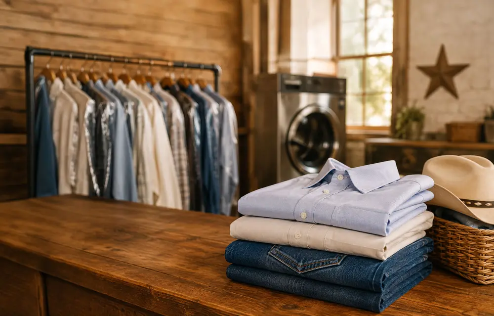 Professional dry cleaning service at Keyrocks Cleaners